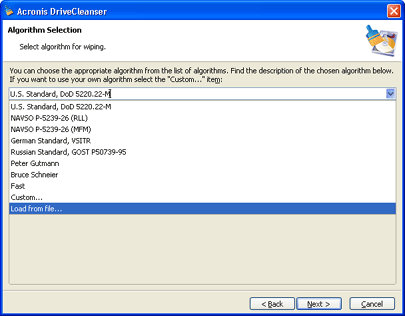 Loading custom algorithms from files